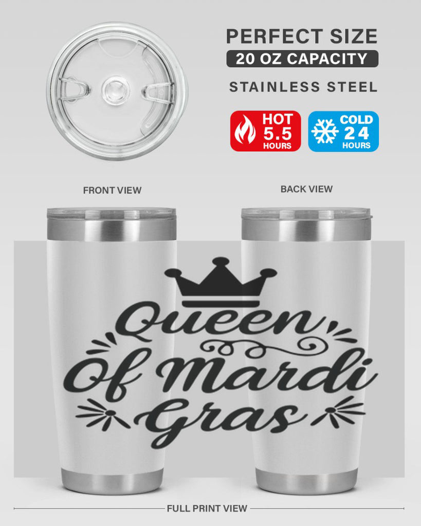 Queen Of Mardi Gras 135#- fashion- Cotton Tank