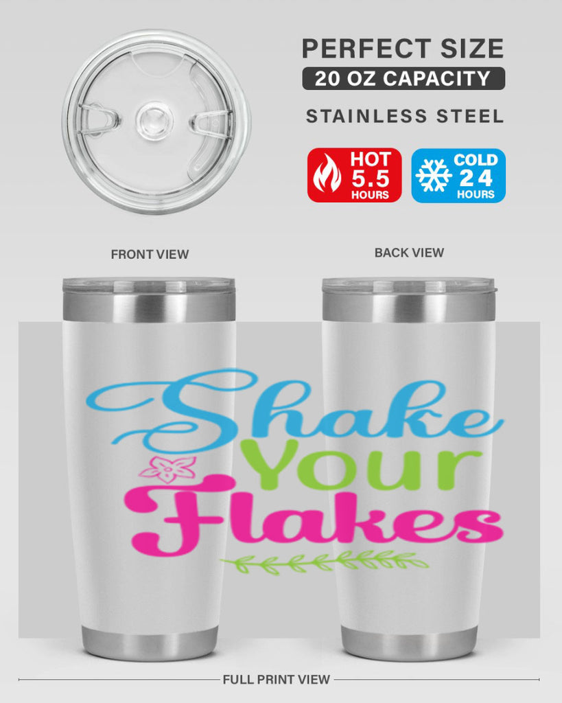 Shake Your Flakes 356#- winter- Tumbler