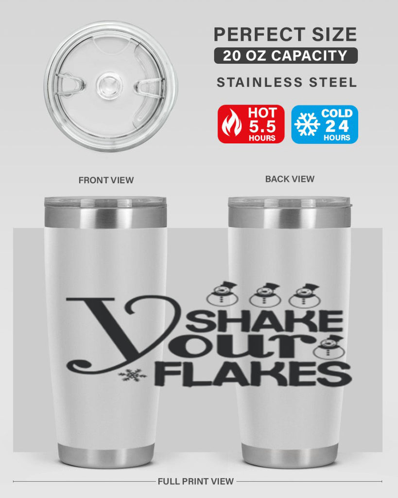 Shake Your Flakes 357#- winter- Tumbler