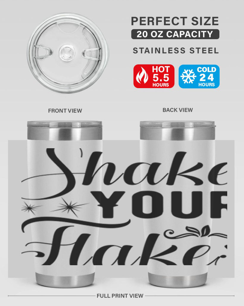 Shake Your Flakes 362#- winter- Tumbler