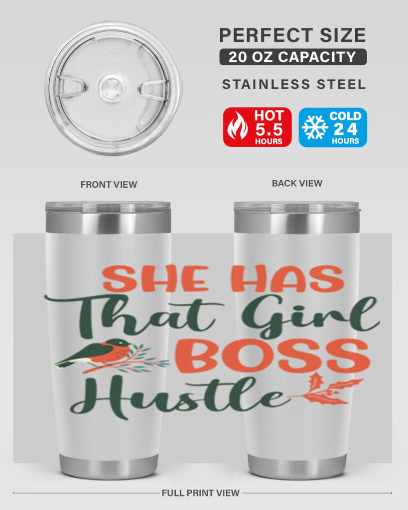 She Has That Girl Boss Hustle 363#- winter- Tumbler