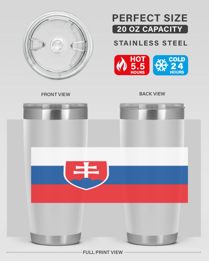 Slovakia 40#- world flags- Tumbler