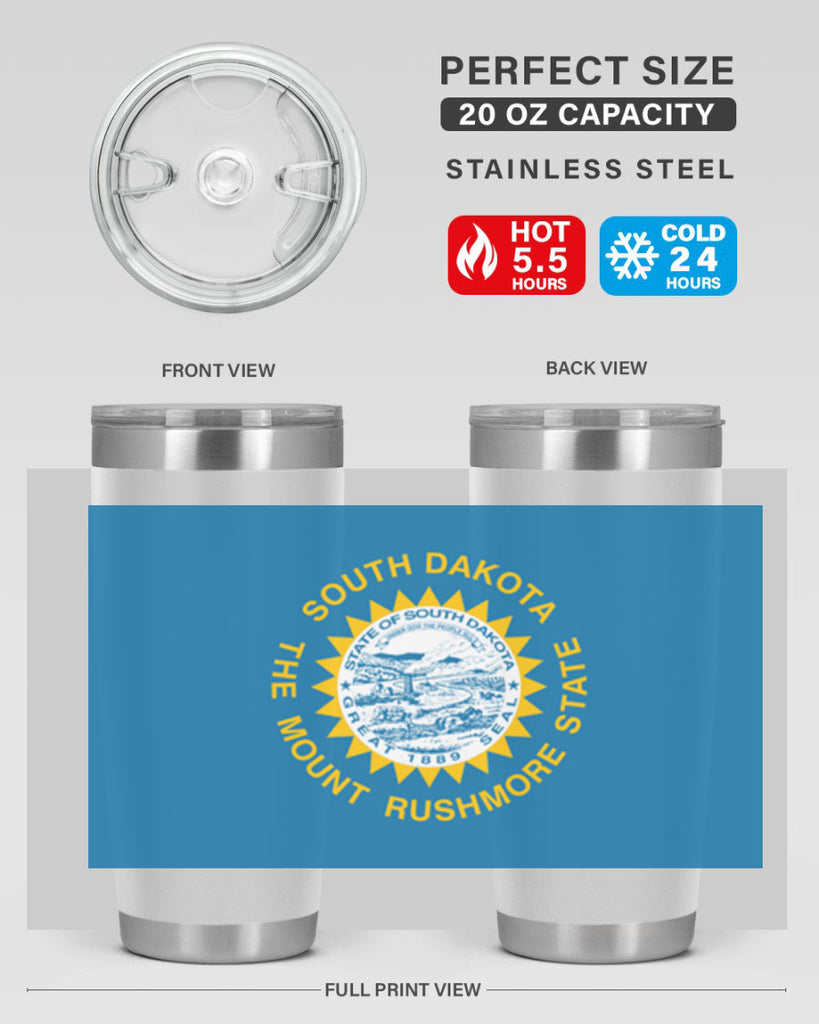 South Dakota 11#- Us Flags- Tumbler