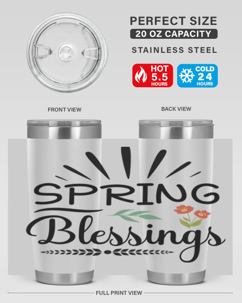 Spring Blessings  482#- spring- Tumbler
