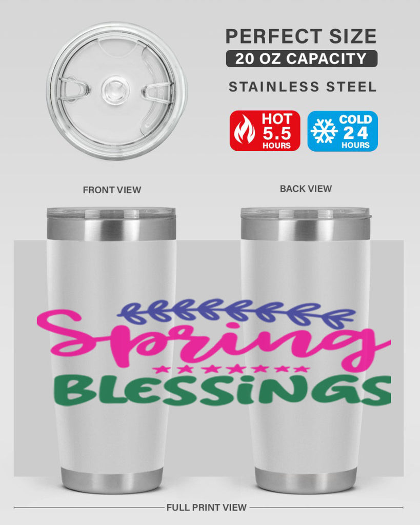 Spring Blessings 419#- spring- Tumbler