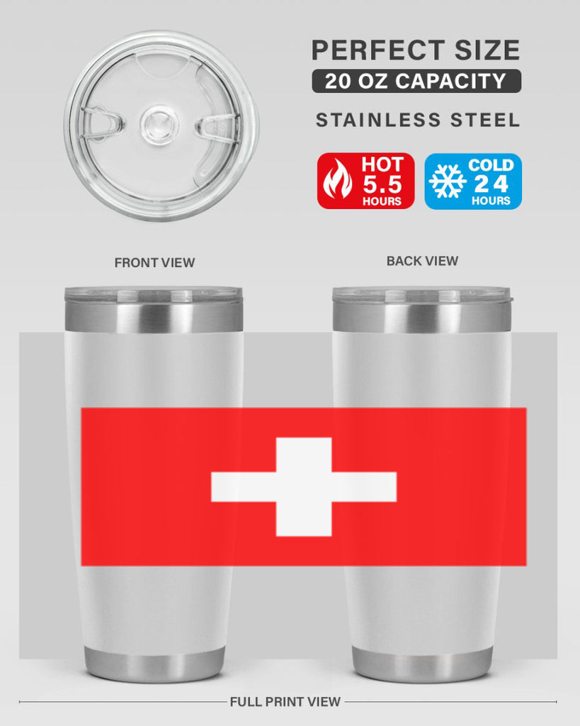 Switzerland 28#- world flags- Tumbler
