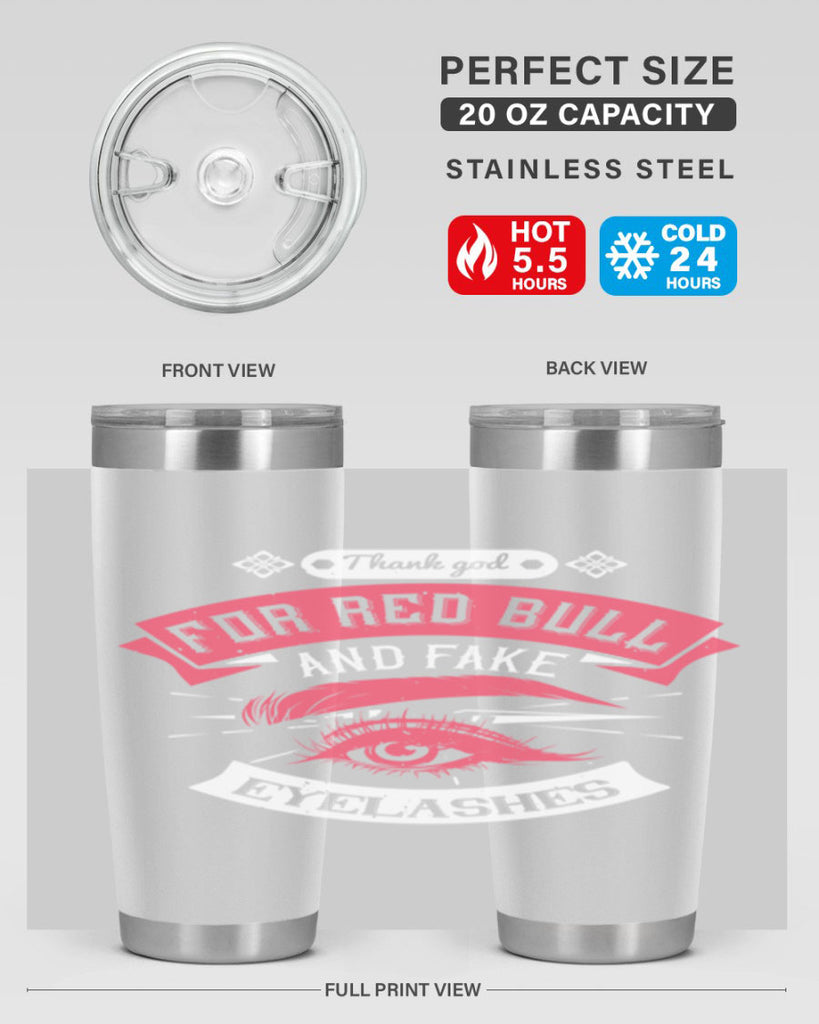 Thank god for Red Bull and fake eyelashes Style 185#- make up- Tumbler