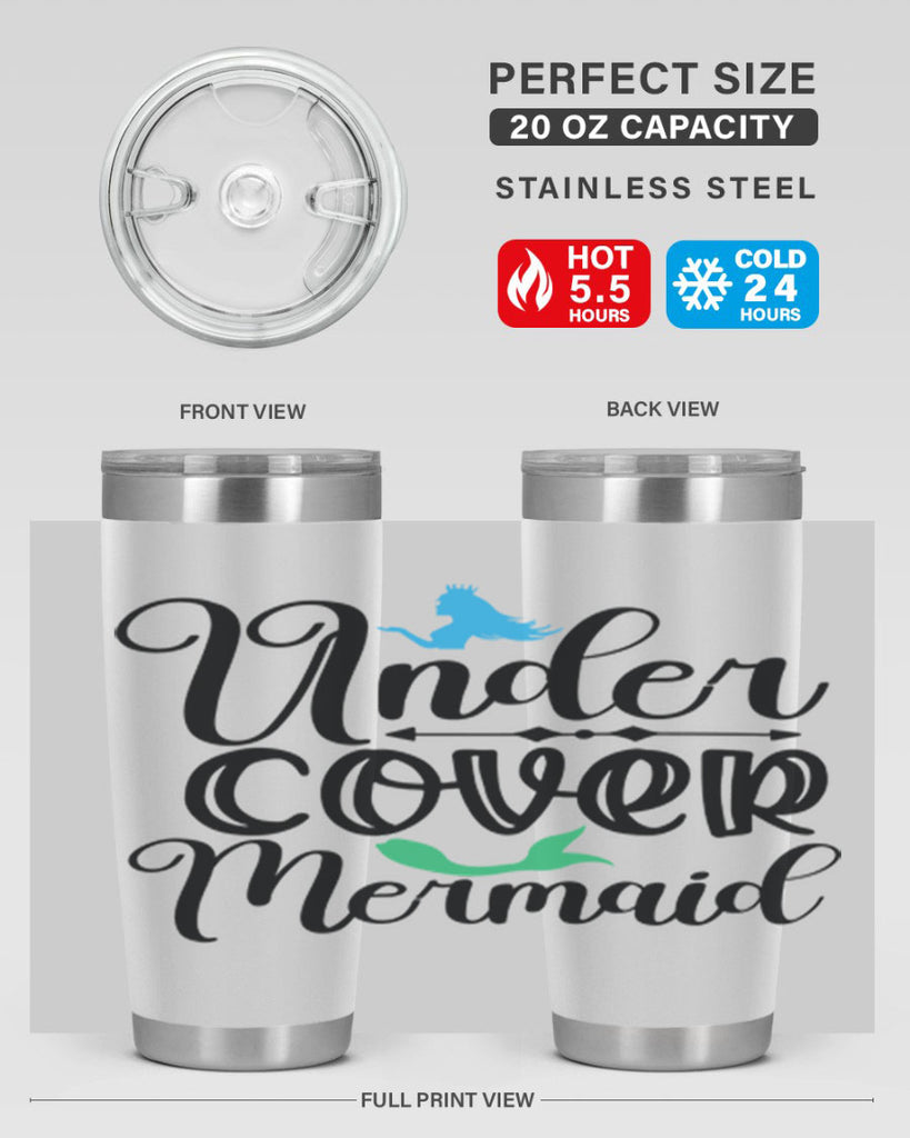 Under Cover Mermaid 651#- mermaid- Tumbler