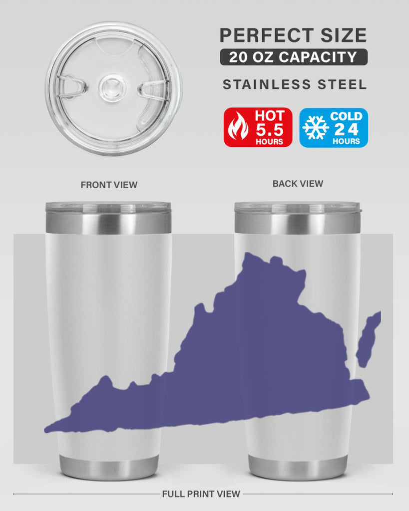 Virginia 5#- stateflags- Tumbler
