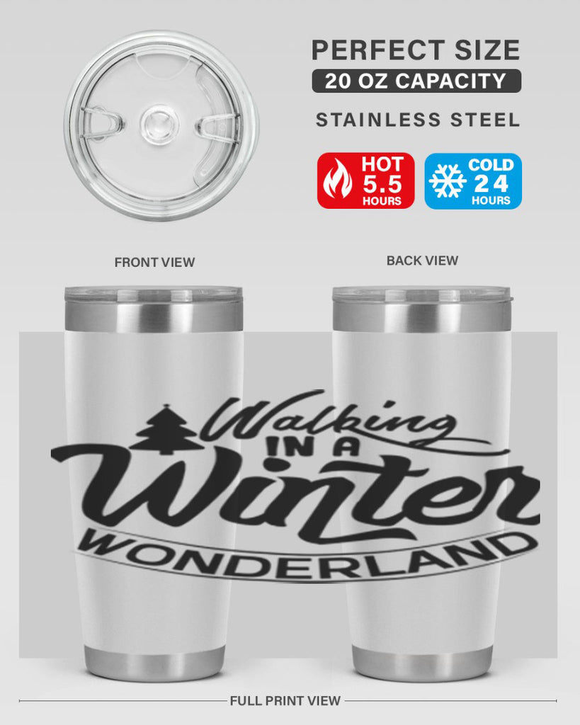 Walking In A Winter Wonderland 435#- winter- Tumbler