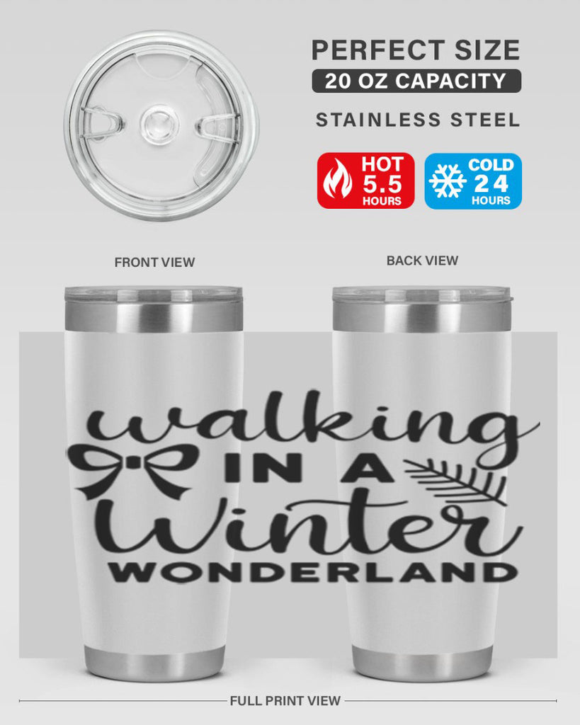 Walking In A Winter Wonderland 441#- winter- Tumbler