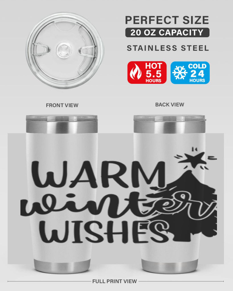 Warm Winter Wishes 451#- winter- Tumbler