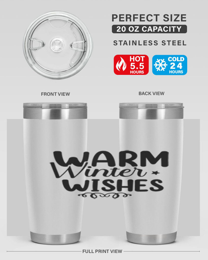 Warm Winter Wishes 453#- winter- Tumbler