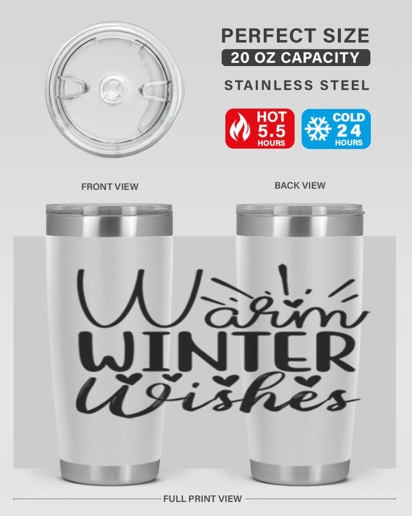 Warm Winter Wishes 454#- winter- Tumbler
