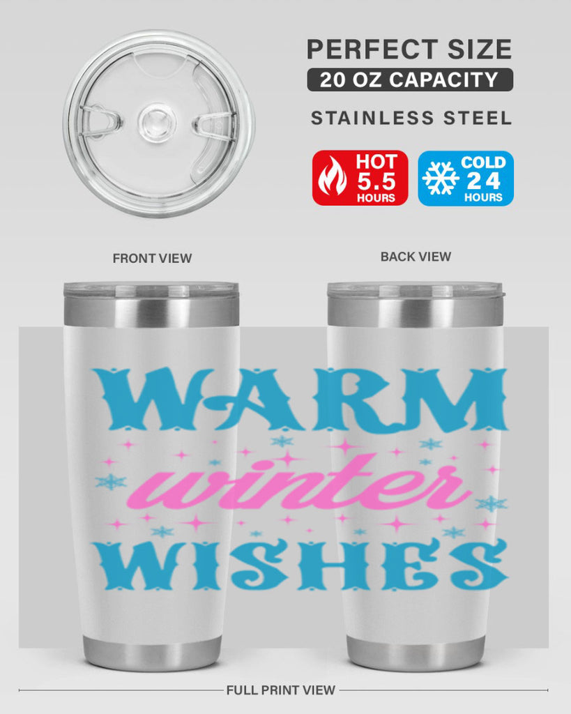 Warm Winter Wishes 464#- winter- Tumbler