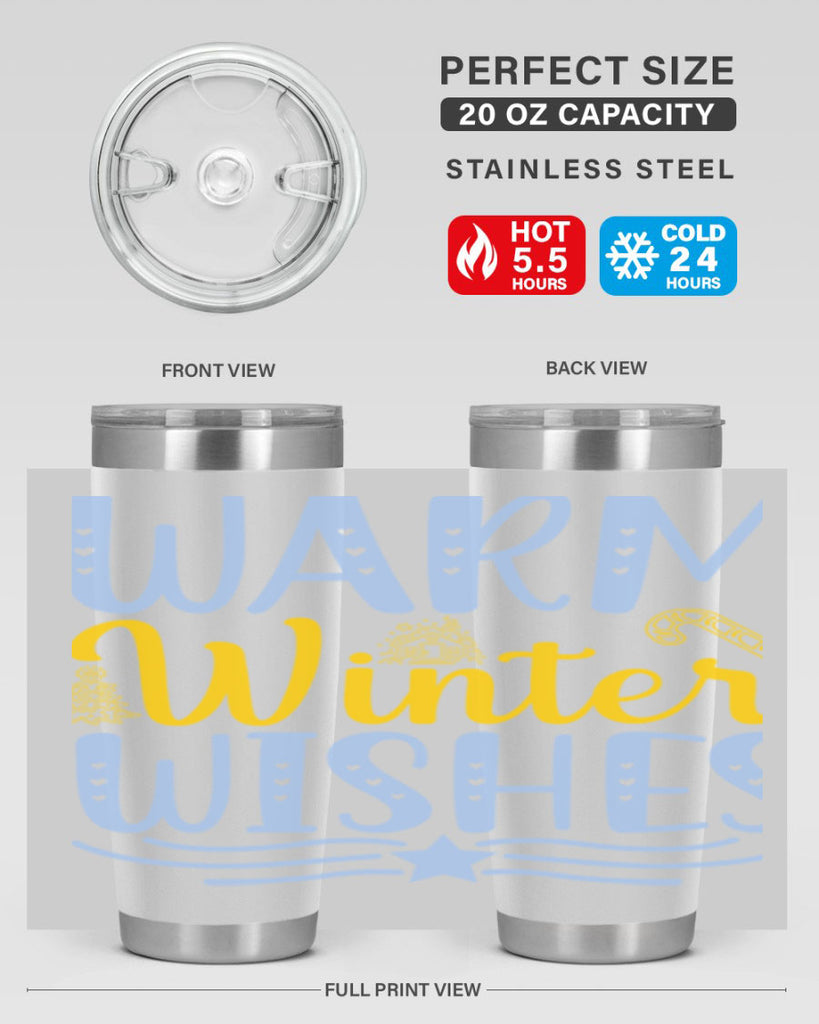 Warm winter wishes 449#- winter- Tumbler