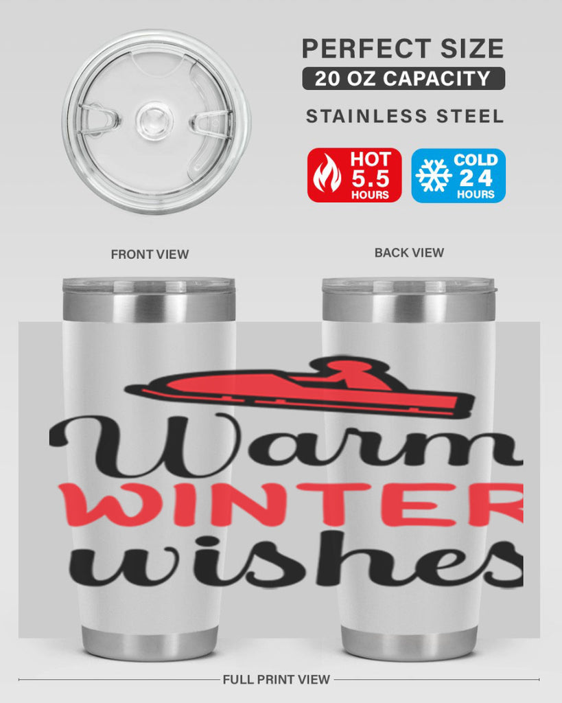 Warm winter wishes 452#- winter- Tumbler