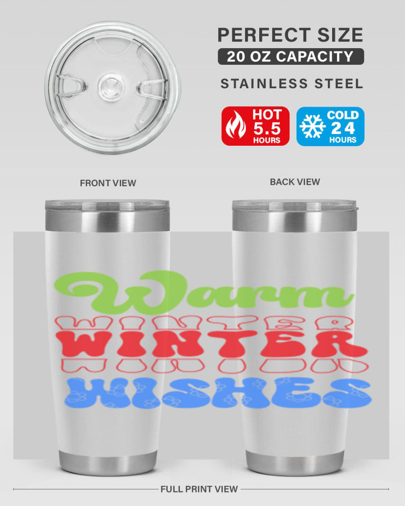 Warm winter wishes 458#- winter- Tumbler