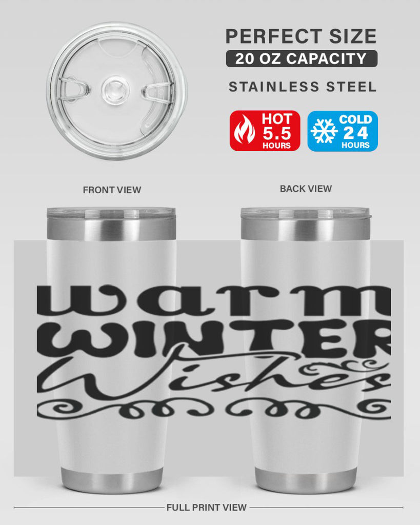 Warm winter wishes 461#- winter- Tumbler
