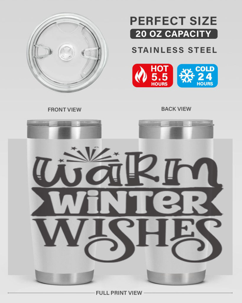 Warm winter wishes 462#- winter- Tumbler