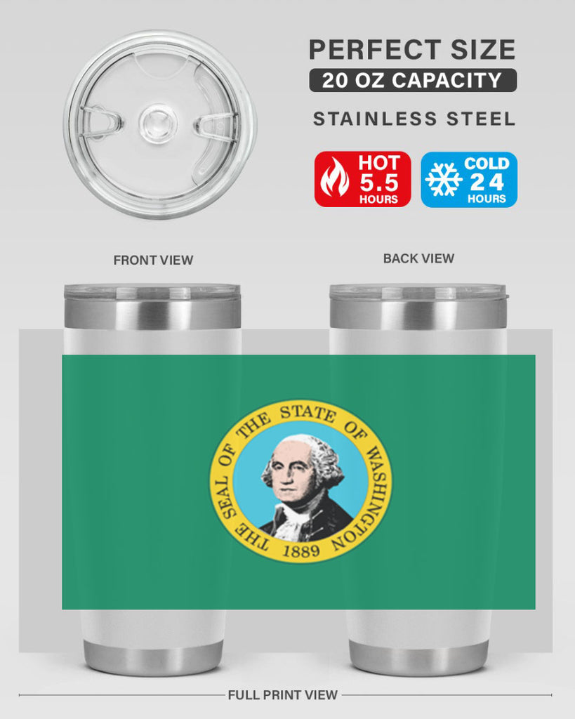 Washington 4#- stateflags- Tumbler