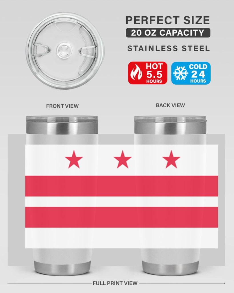 Washington DC 5#- Us Flags- Tumbler