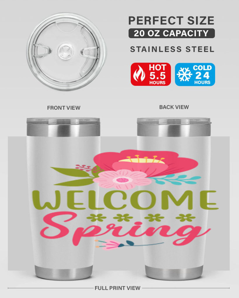Welcome Spring 582#- spring- Tumbler