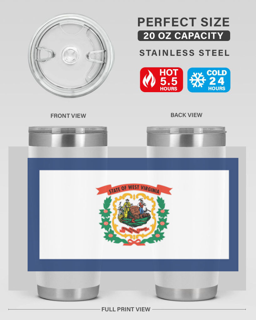West Virginia 3#- stateflags- Tumbler