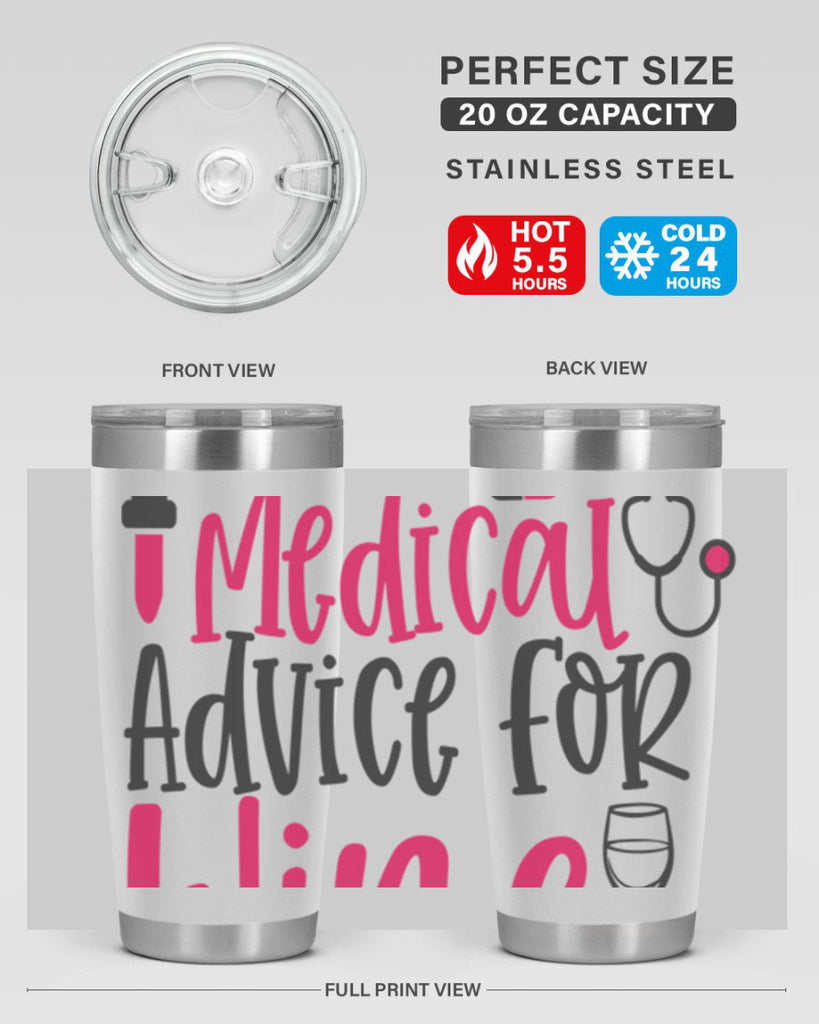 Will Trade Medical Advice for Wine Style 344#- nurse- tumbler