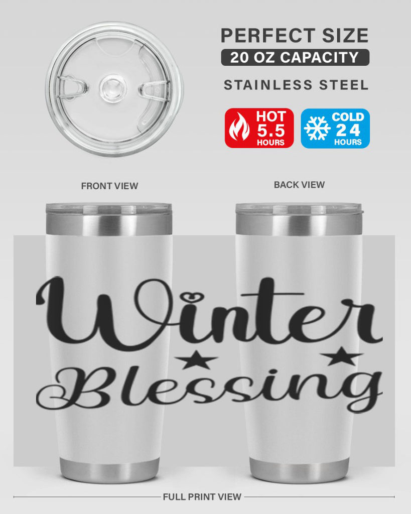 Winter Blessing 484#- winter- Tumbler