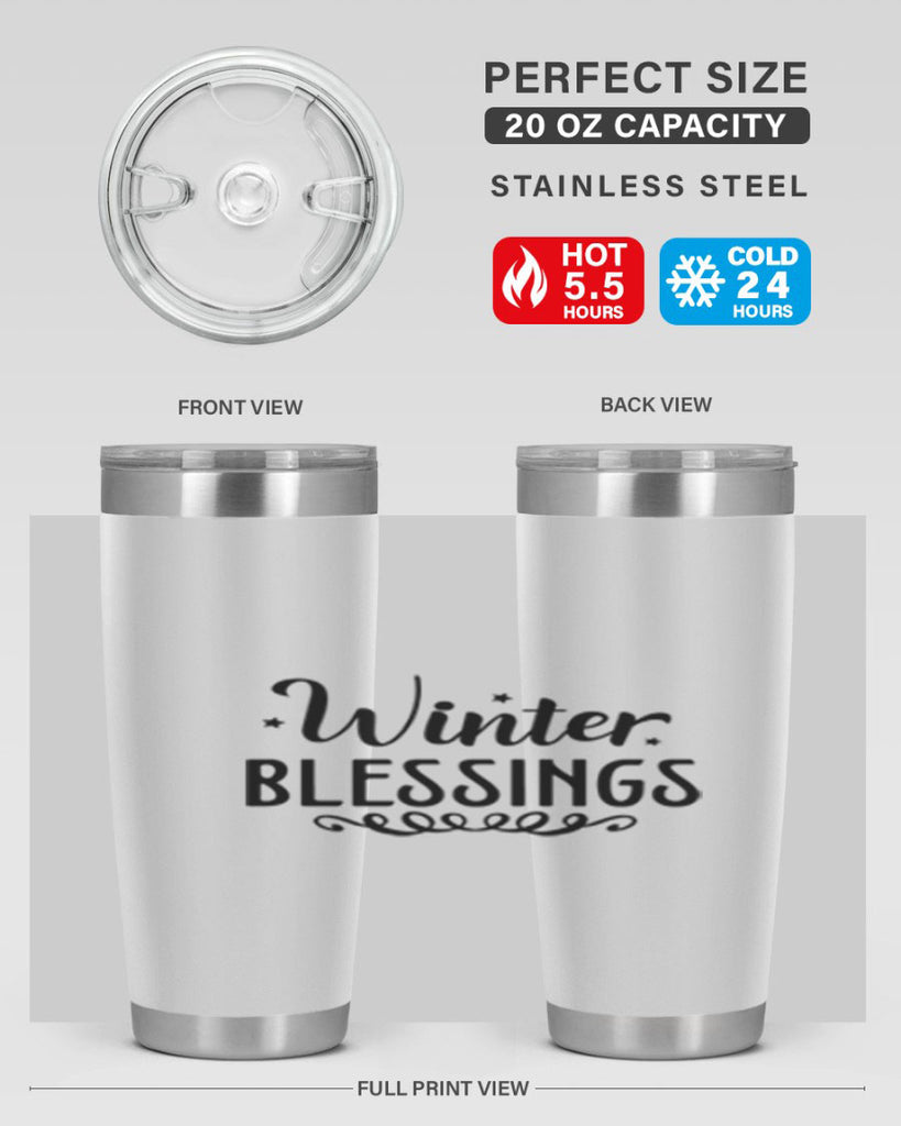 Winter Blessings 490#- winter- Tumbler