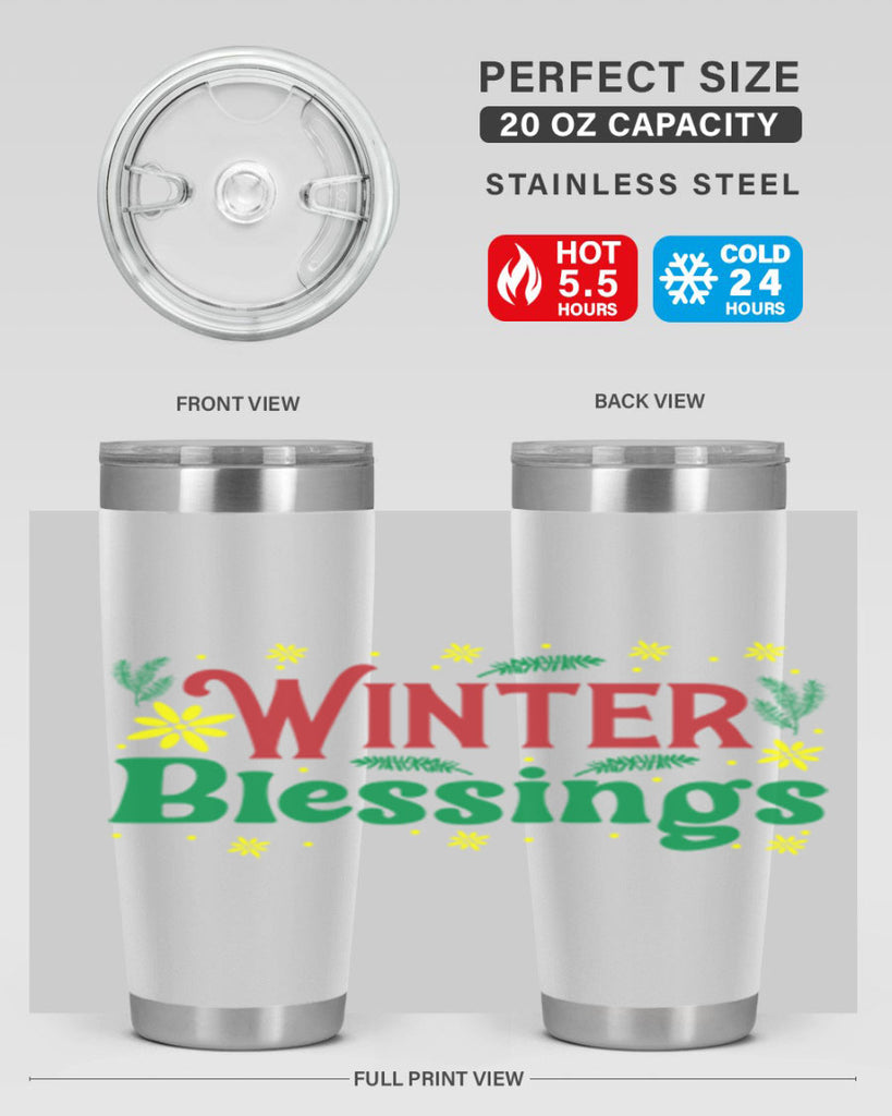 Winter Blessings 548#- winter- Tumbler