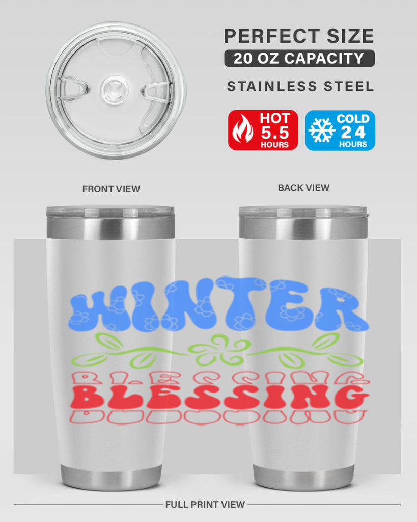 Winter blessing 487#- winter- Tumbler