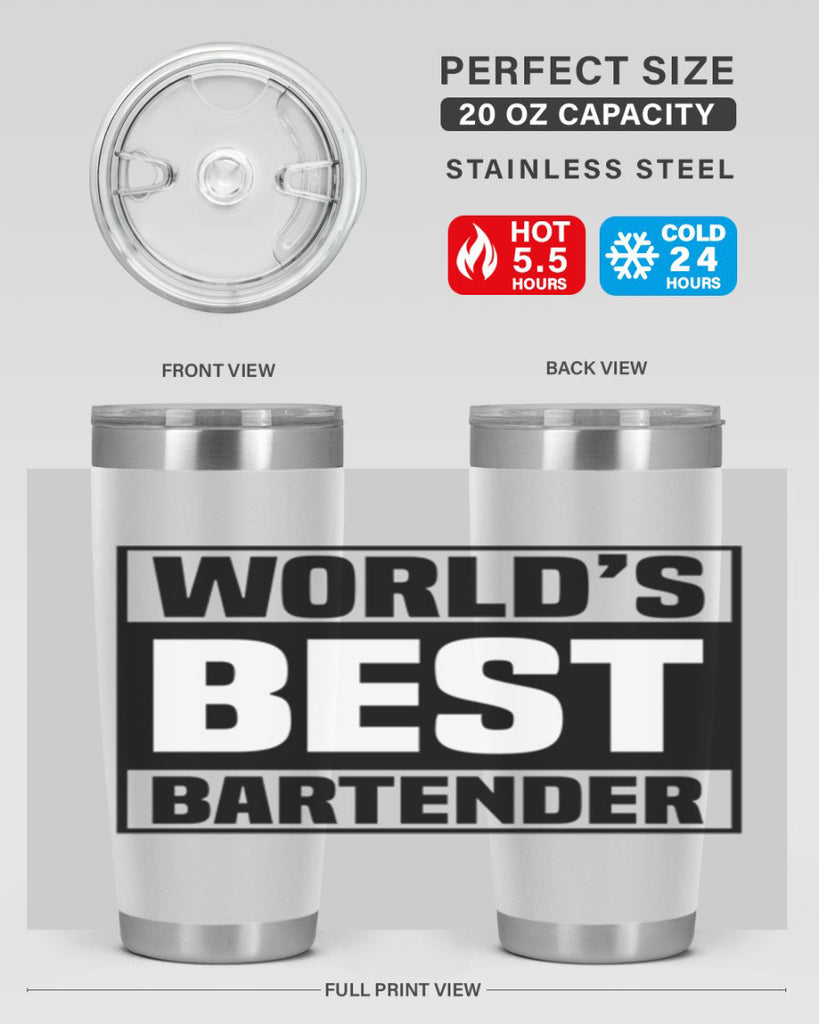 Worlds best Style 8#- bartender- tumbler