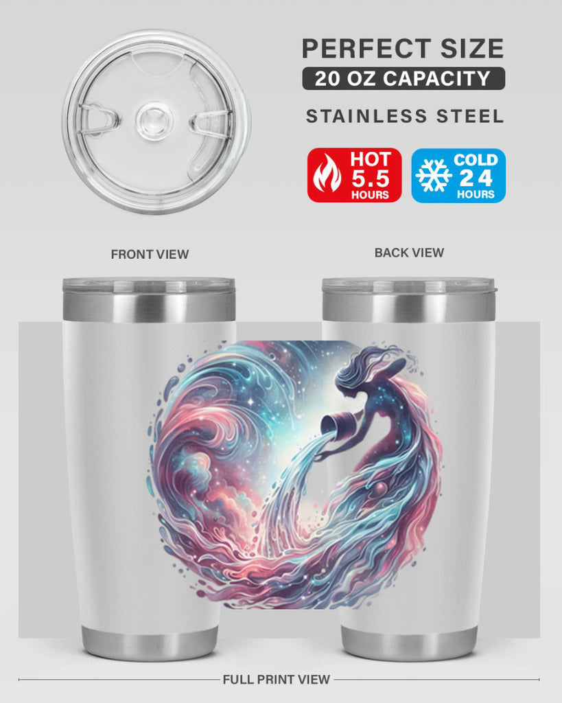 aquarius 91#- zodiac- Tumbler
