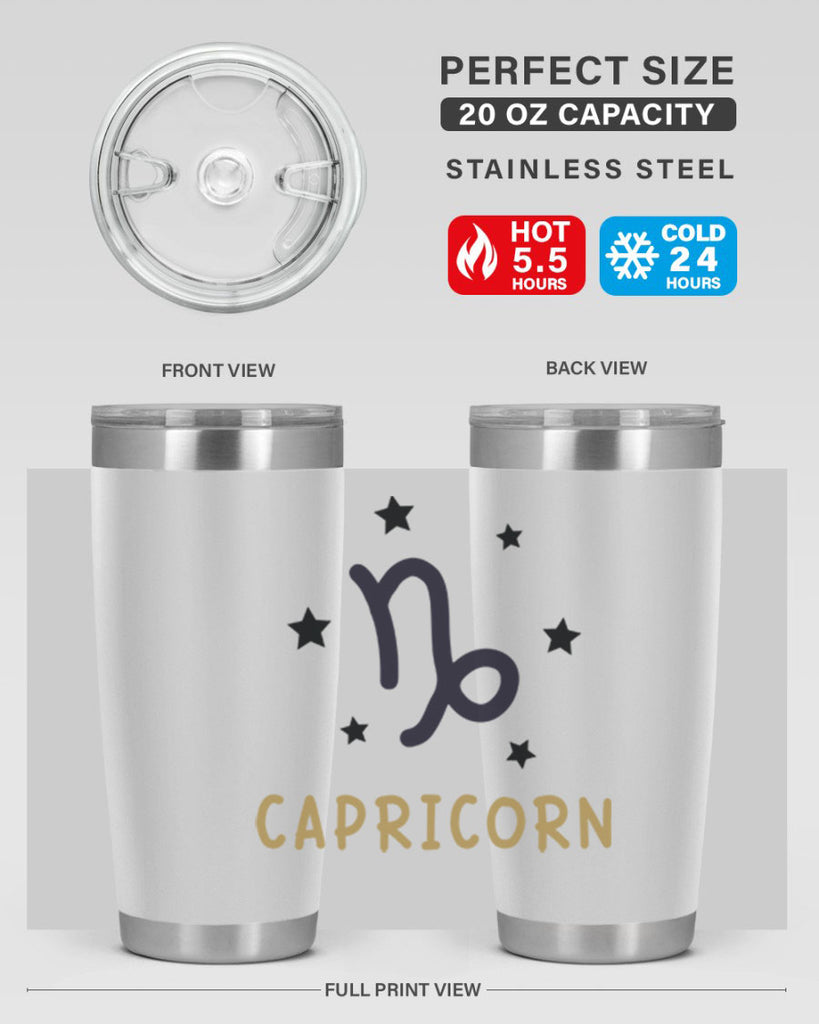 capricorn 206#- zodiac- Tumbler