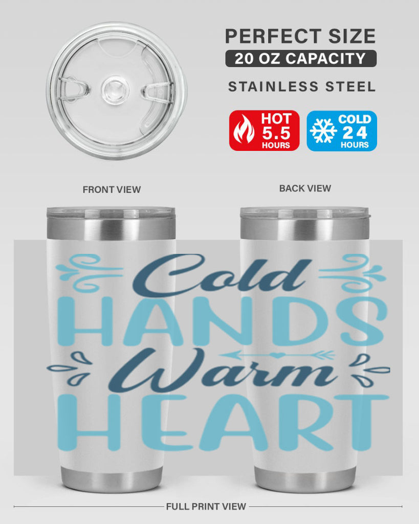 cold hands warm heart 50#- winter- Tumbler