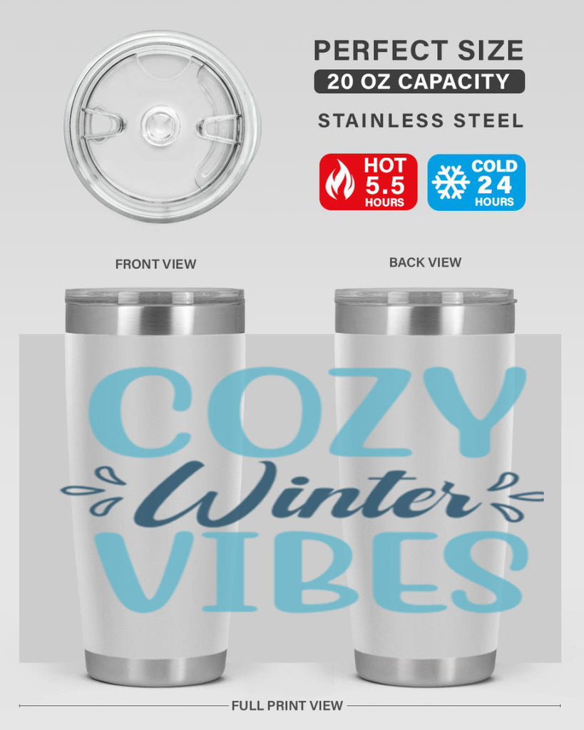 cozy winter vibes 65#- winter- Tumbler