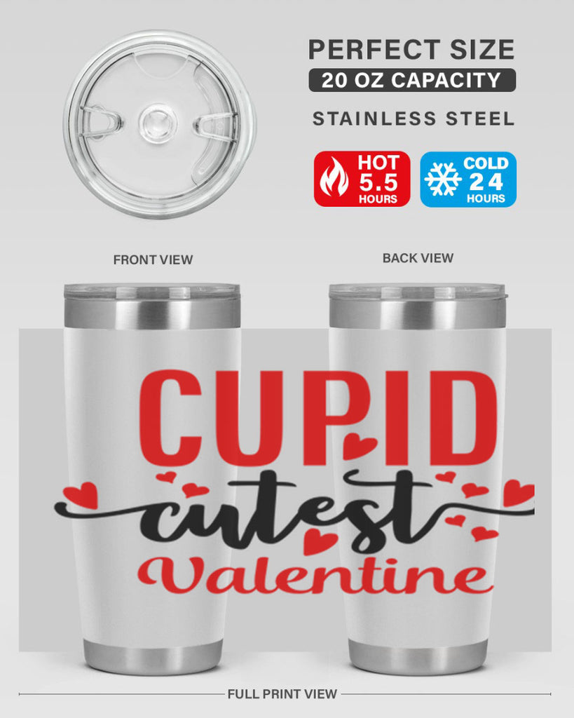 cupid cutest valentine 72#- valentines day- Tumbler