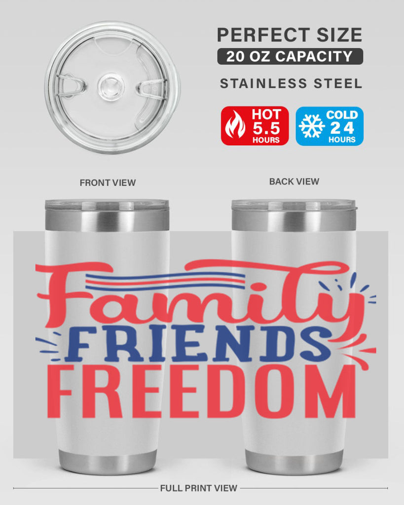 family friends freedom Style 48#- Fourt Of July- Tumbler