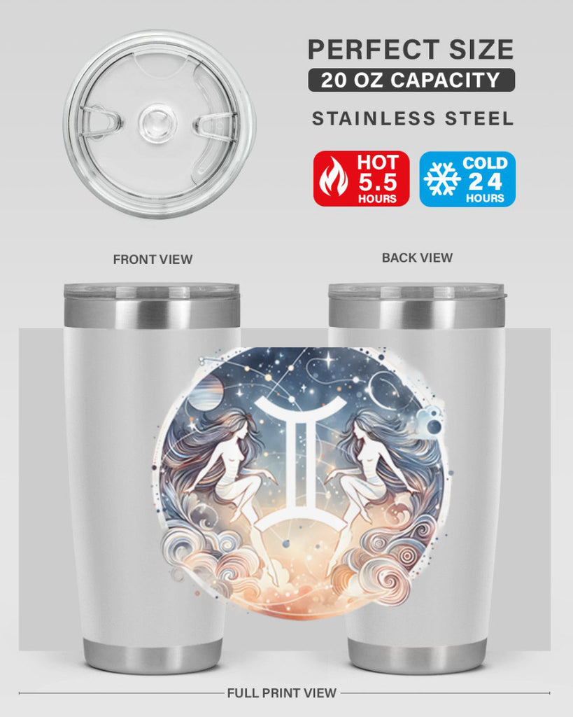 gemini 247#- zodiac- Tumbler