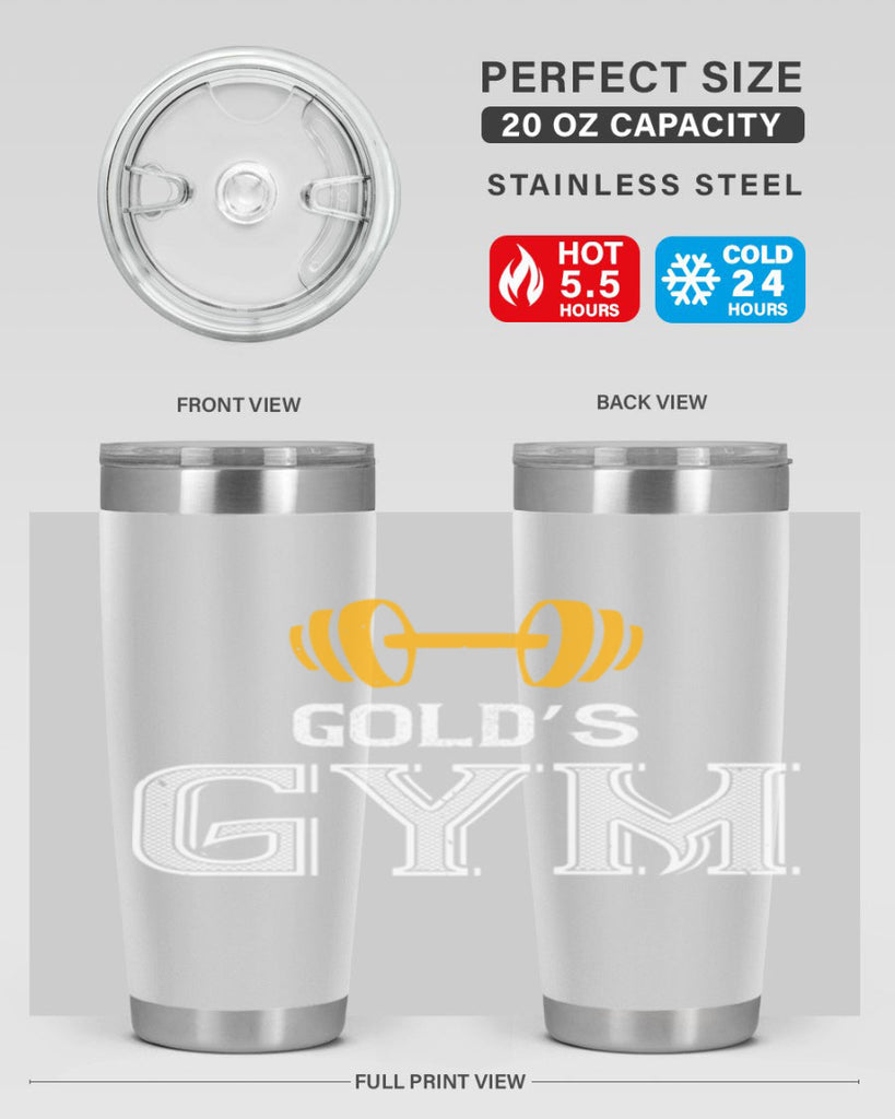gold gym 101#- gym- Tumbler