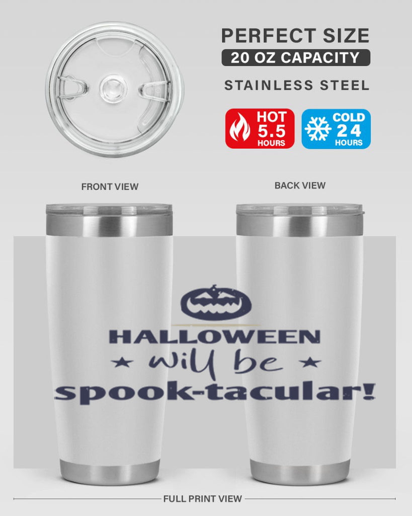 halloween will be spooktacular 156#- halloween- Tumbler
