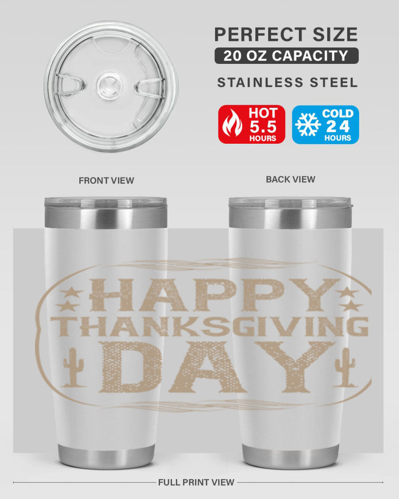 happy thanksgiving day 35#- thanksgiving- Tumbler