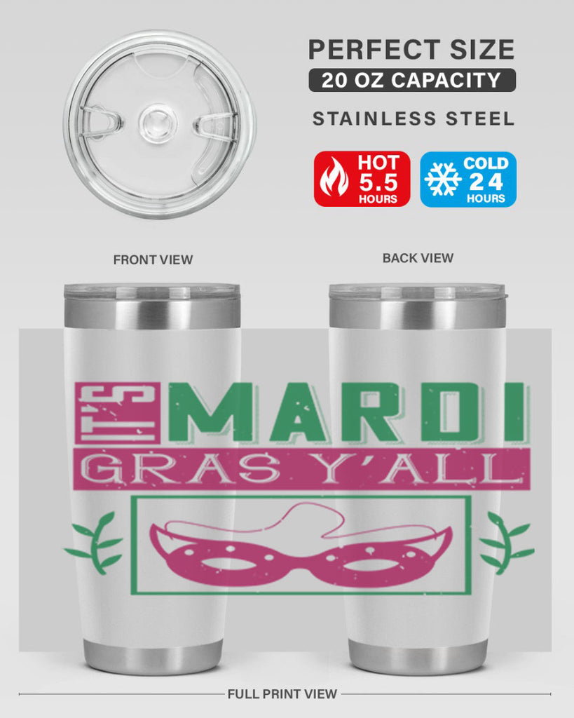 it’s mardi gras y’all 60#- mardi gras- Tumbler