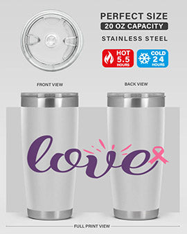 love Style 7#- breast cancer- Tumbler