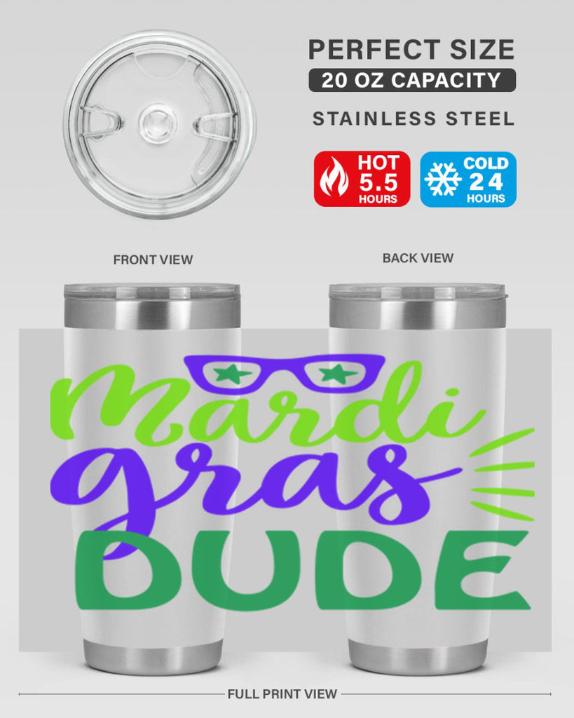 mardi gras dude 10#- mardi gras- Tumbler