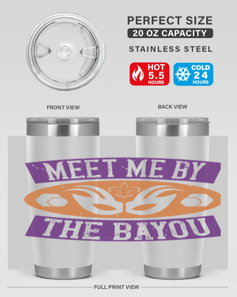 meet me by the bayou 45#- mardi gras- Tumbler
