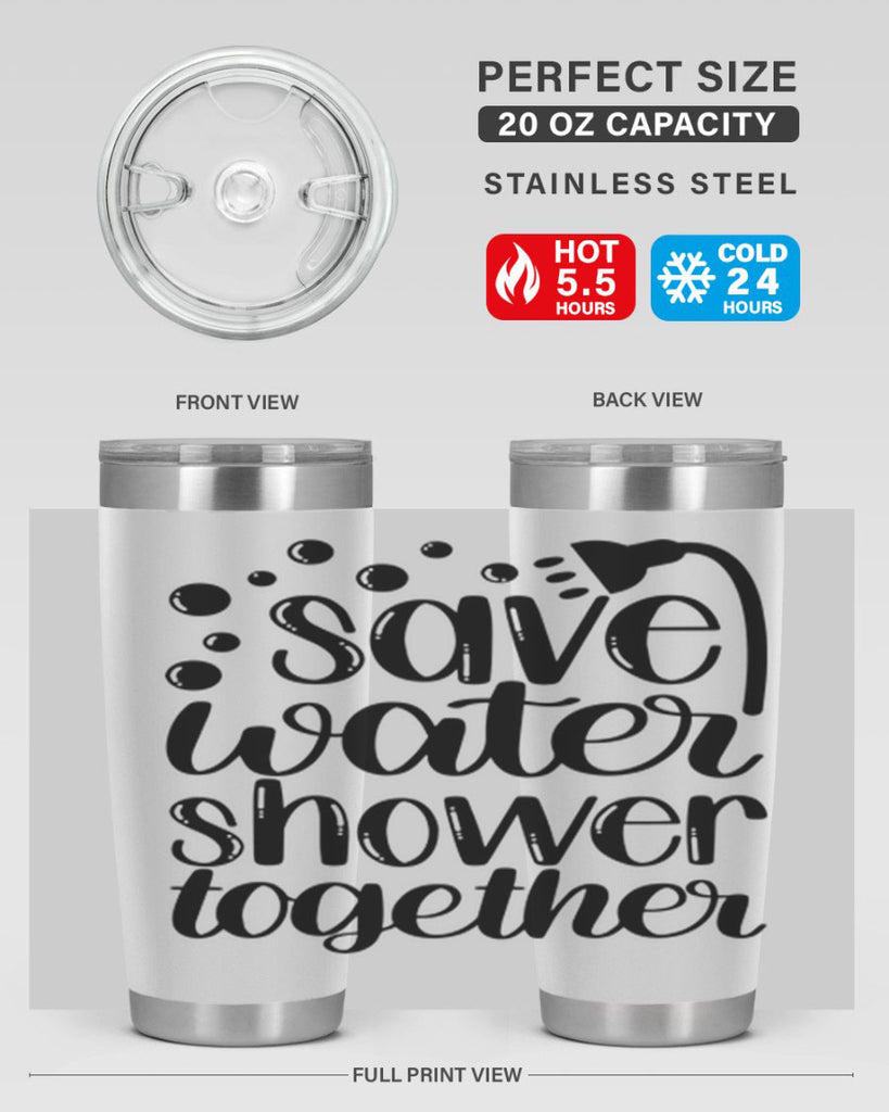 save water shower together 18#- bathroom- Tumbler