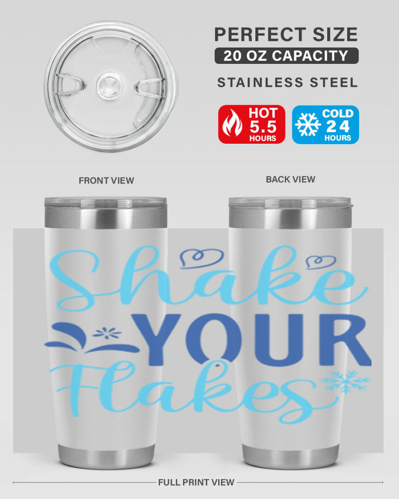 shake your flakes 359#- winter- Tumbler
